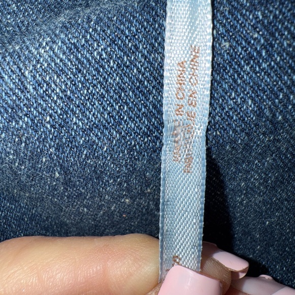 Free People Denim and Gray Hooded Denim/Sweatshirt Jacket - Picture 3 of 4